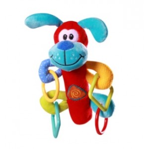 Plyšový psík Baby Ono s plastovými tvarmi